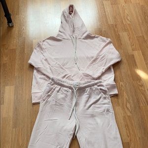 Aerie pink sweat set (S)